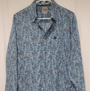 Cinch Mens Long Sleeve Paisley Pattern Button Up Western Shirt